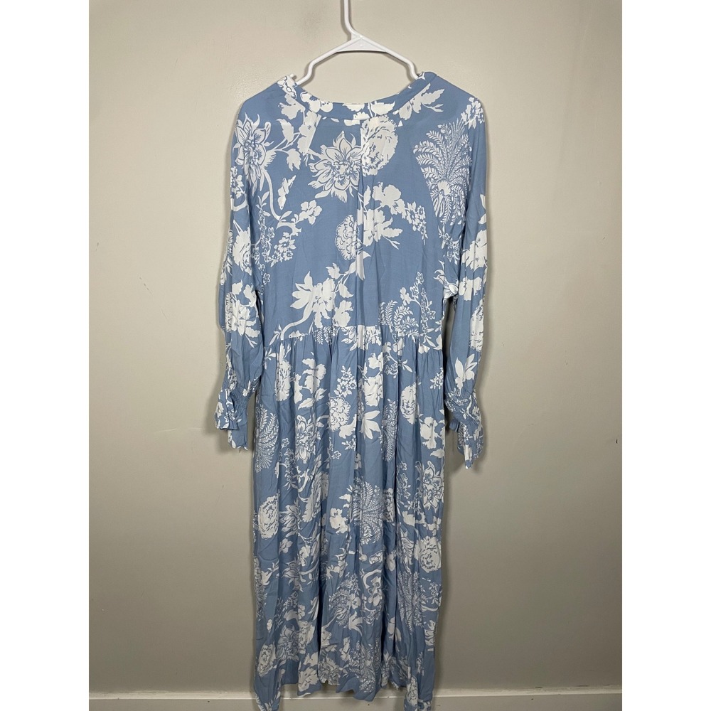 House of Lacuna Tuscany Boho Dress Paisley Print Size Medium Modest Feminine - Picture 7 of 12